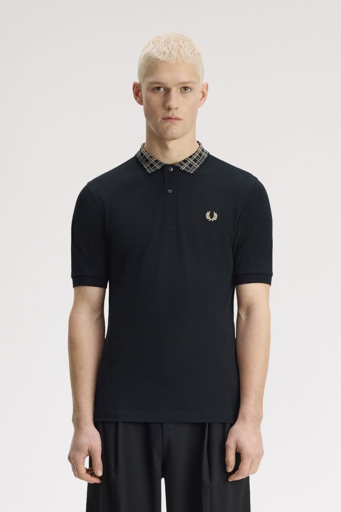 Tartan Collar Polo Shirt